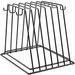 Winco cutting board rack with 6 slots, black coated steel wire rack for drying and storing boards