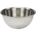 Winco deep heavy-duty stainless steel mixing bowl with rolled rim, second size option, side view