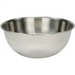 Winco deep heavy-duty stainless steel mixing bowl with rolled rim, fourth size option, wide view