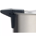 Winco ECU-100A 16L electric percolator and hot water dispenser, close-up of the black side carry handle