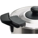 Winco ECU-50A 8L electric percolator, close-up of stainless steel lid with black knob and twist-lock handle