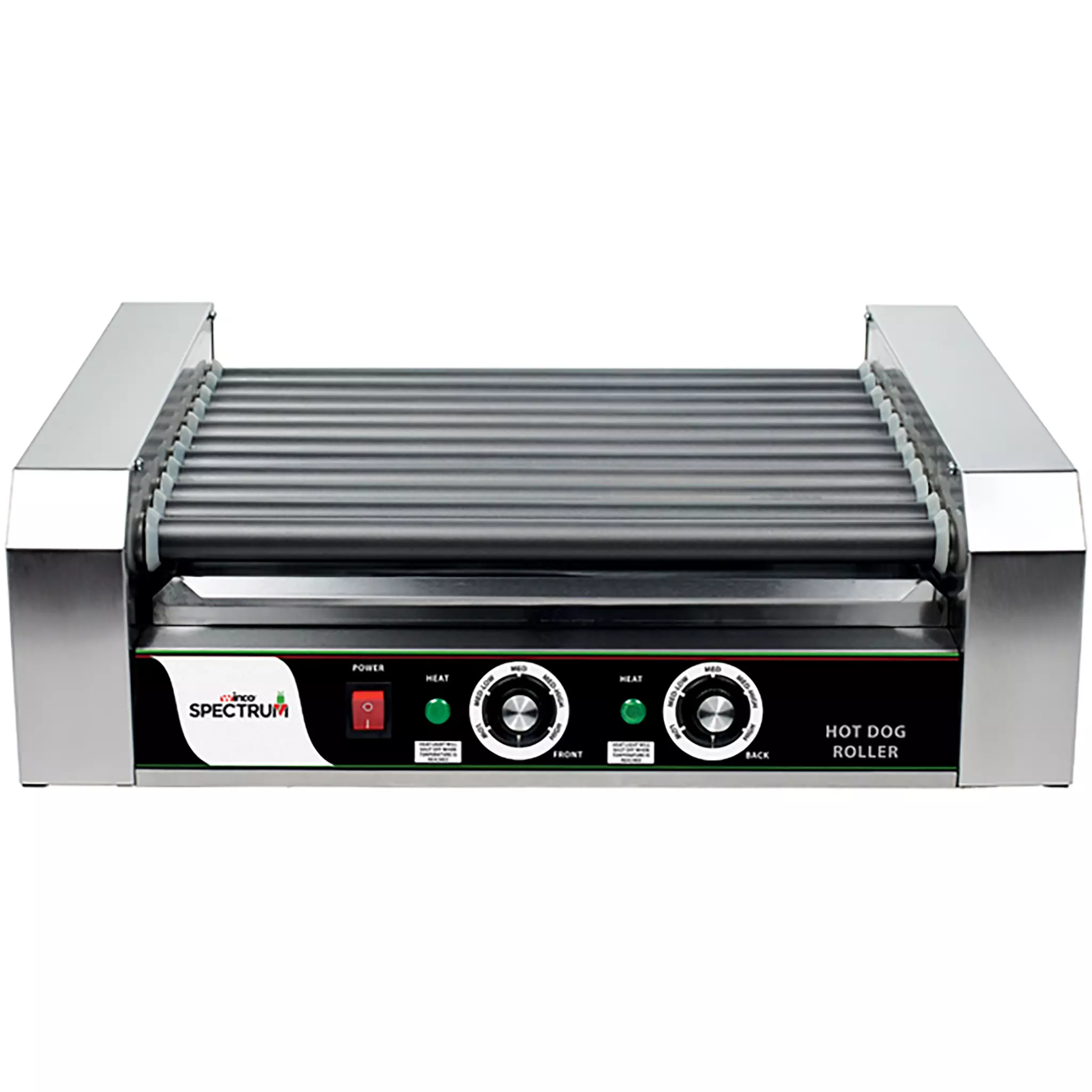 Winco EHDG-11R Spectrum RollRight™ - 11 Rollers, 30 Hot Dog Capacity-Phoenix Food Equipment