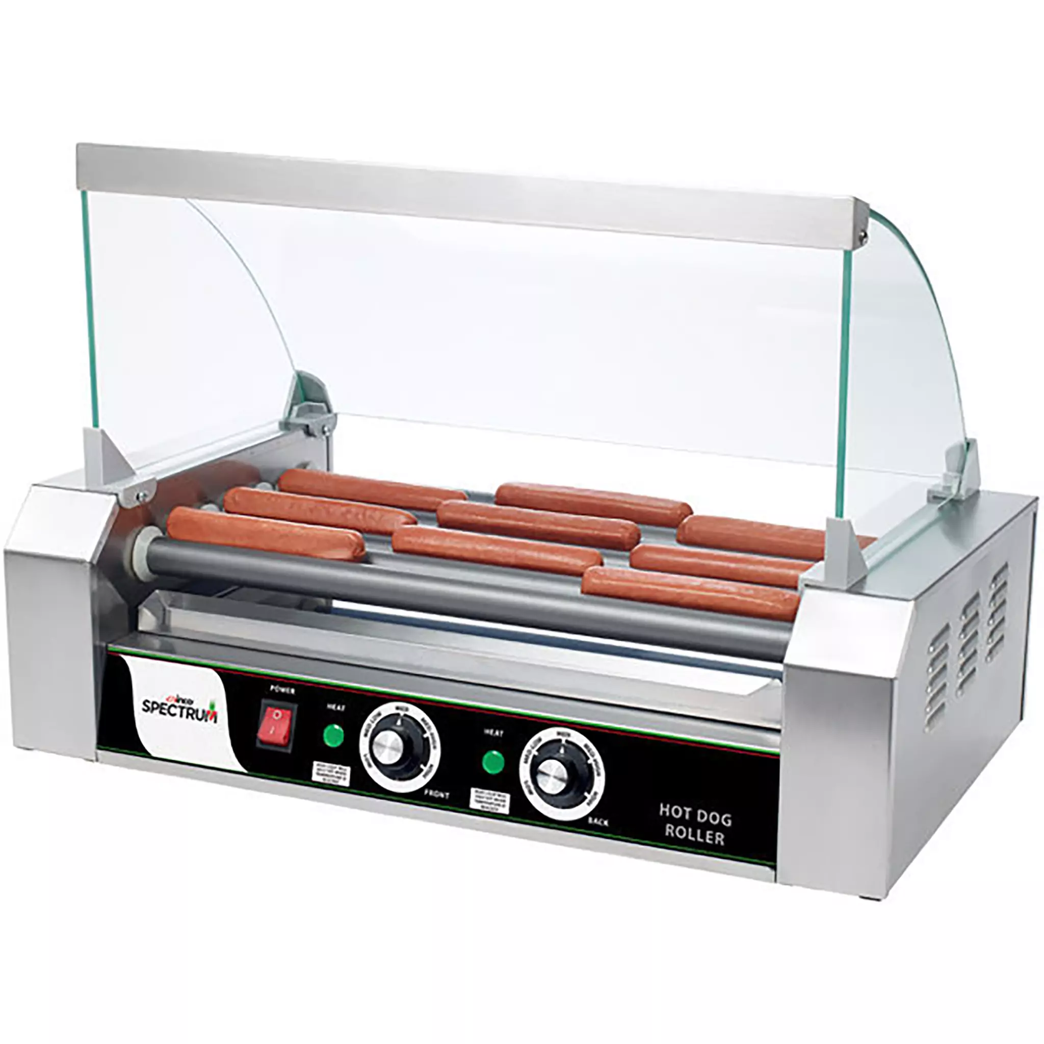 Winco EHDG-5SG Spectrum Sneeze Guard - Fits Winco EHDG-5R Hot Dog Roller-Phoenix Food Equipment