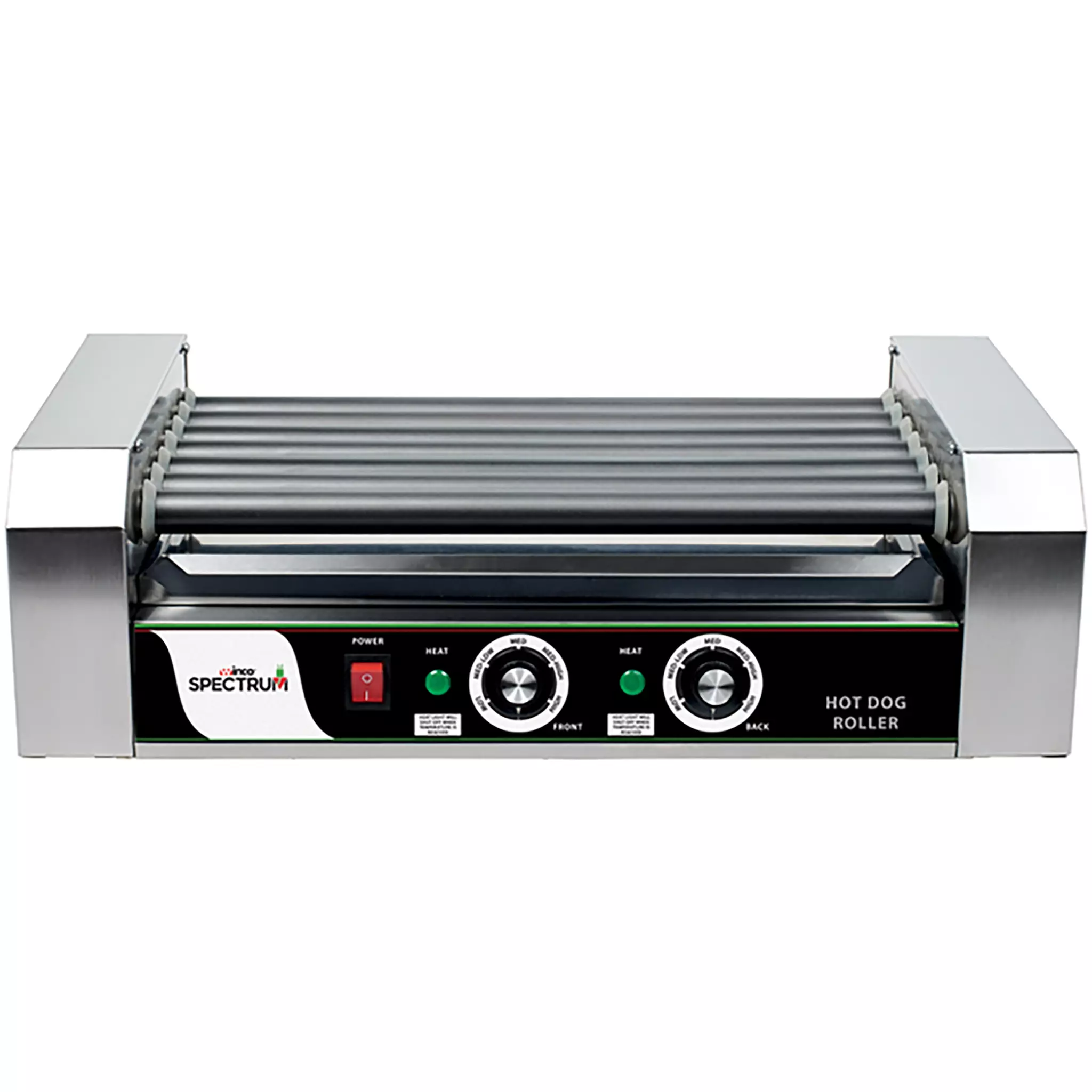 Winco EHDG-7R Spectrum RollRight™ - 7 Rollers, 18 Hot Dog Capacity-Phoenix Food Equipment