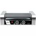 Winco EHDG-7R Spectrum RollRight hot dog roller, stainless steel unit with 7 non-stick rollers, straight front view