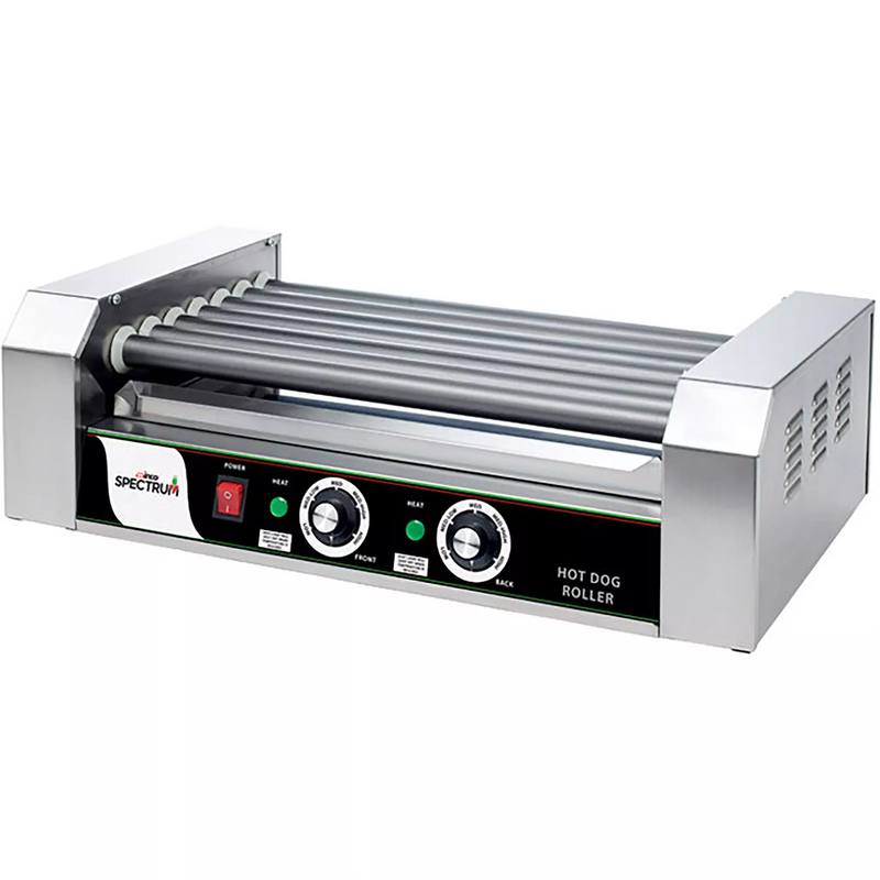 Winco EHDG-7R Spectrum RollRight™ - 7 Rollers, 18 Hot Dog Capacity-Phoenix Food Equipment