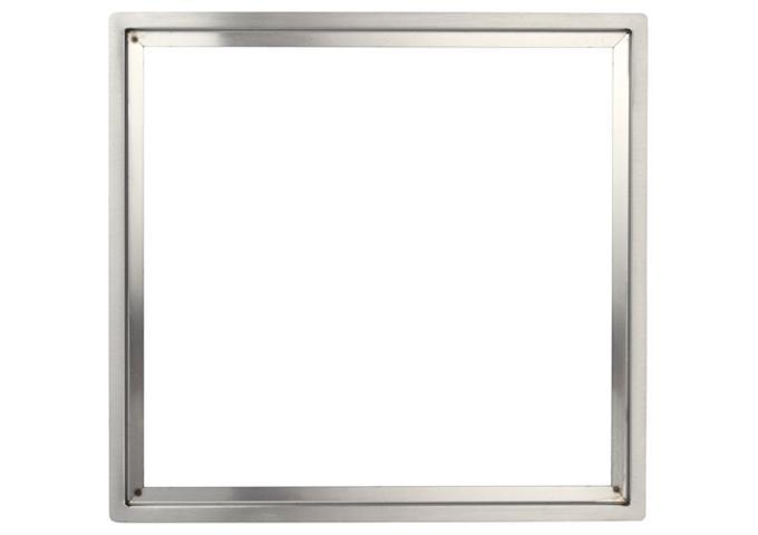 Winco EIDS-TR stainless steel trim frame for EIDS-series drop-in induction cookers, square frame, top view