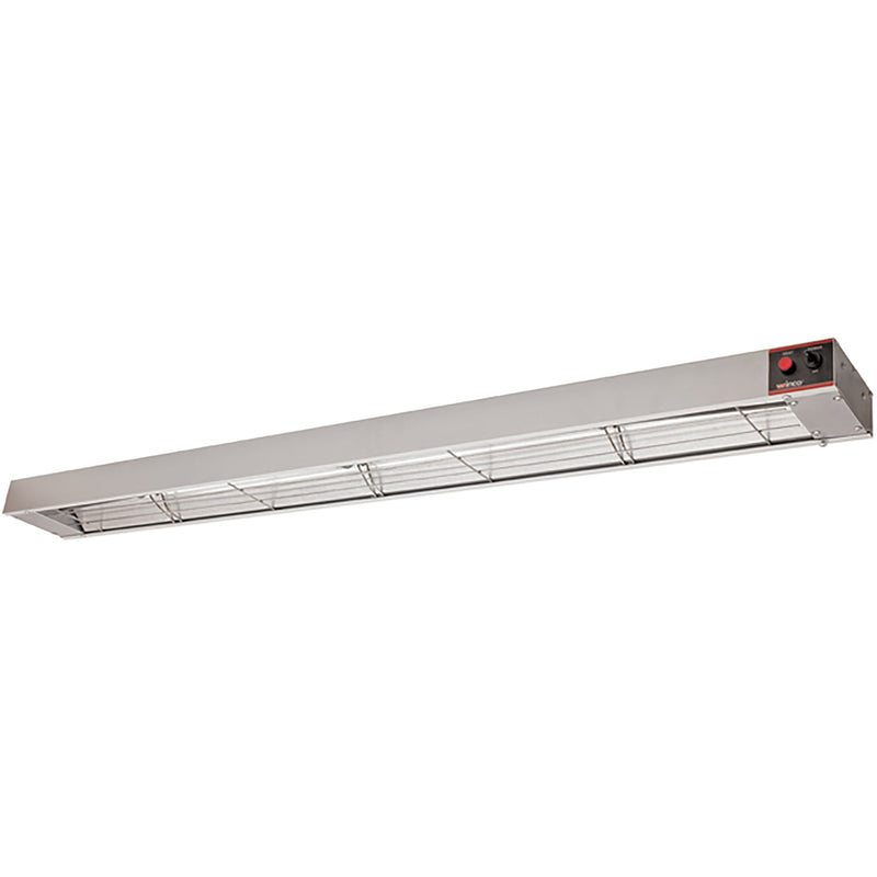 Winco ESH-60 electric 60 inch strip heater, long stainless steel food warming unit with end control box