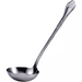 Winco Elegant stainless steel ladle with ornate embossed handle and deeper bowl, larger size option