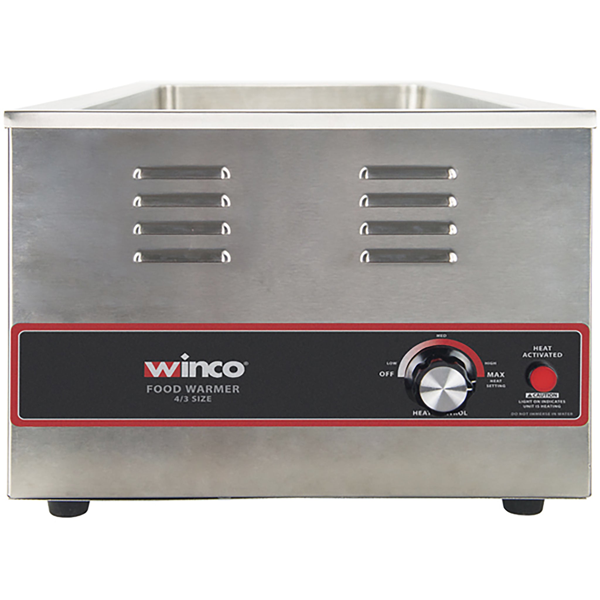 Winco FW-L600 4/3 Electric Food Warmer, 1500W-Phoenix Food Equipment