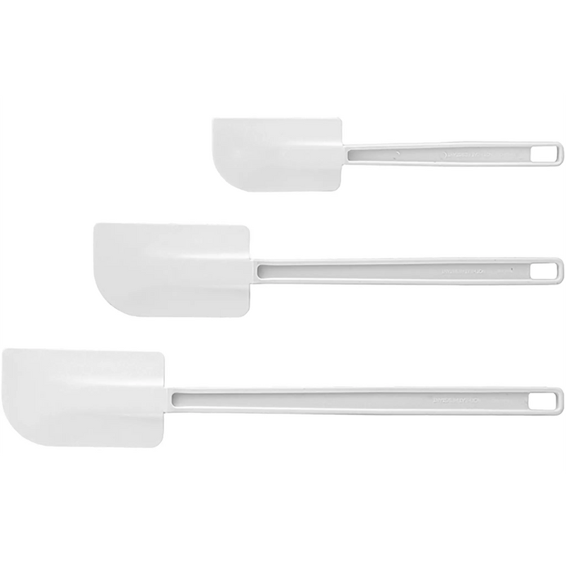 Winco Flat Blade Plastic Spatula Scraper - Various Sizes-Phoenix Food Equipment