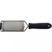 Winco grater with soft grip handle, medium size stainless steel grating surface with black non-slip handle
