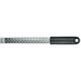 Winco grater with soft grip handle, ribbon style stainless steel blade with slotted cutting holes and black handle