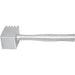Winco heavy duty aluminum 2-sided meat tenderizer mallet with textured square head and long aluminum handle