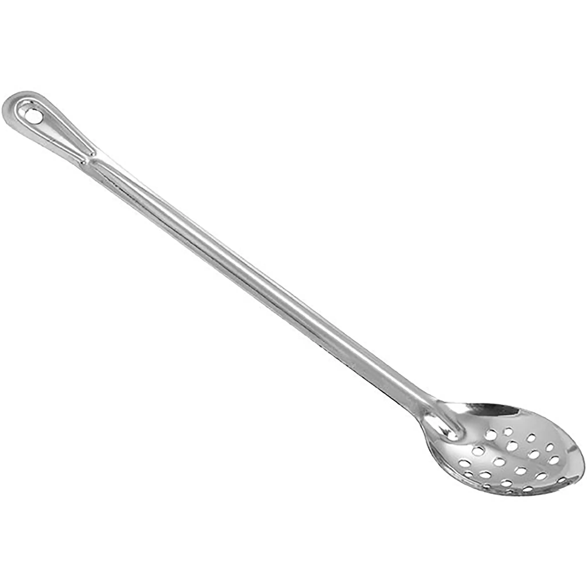 Winco Heavy-Duty Stainless Steel Basting Spoon - Various Sizes-Phoenix Food Equipment