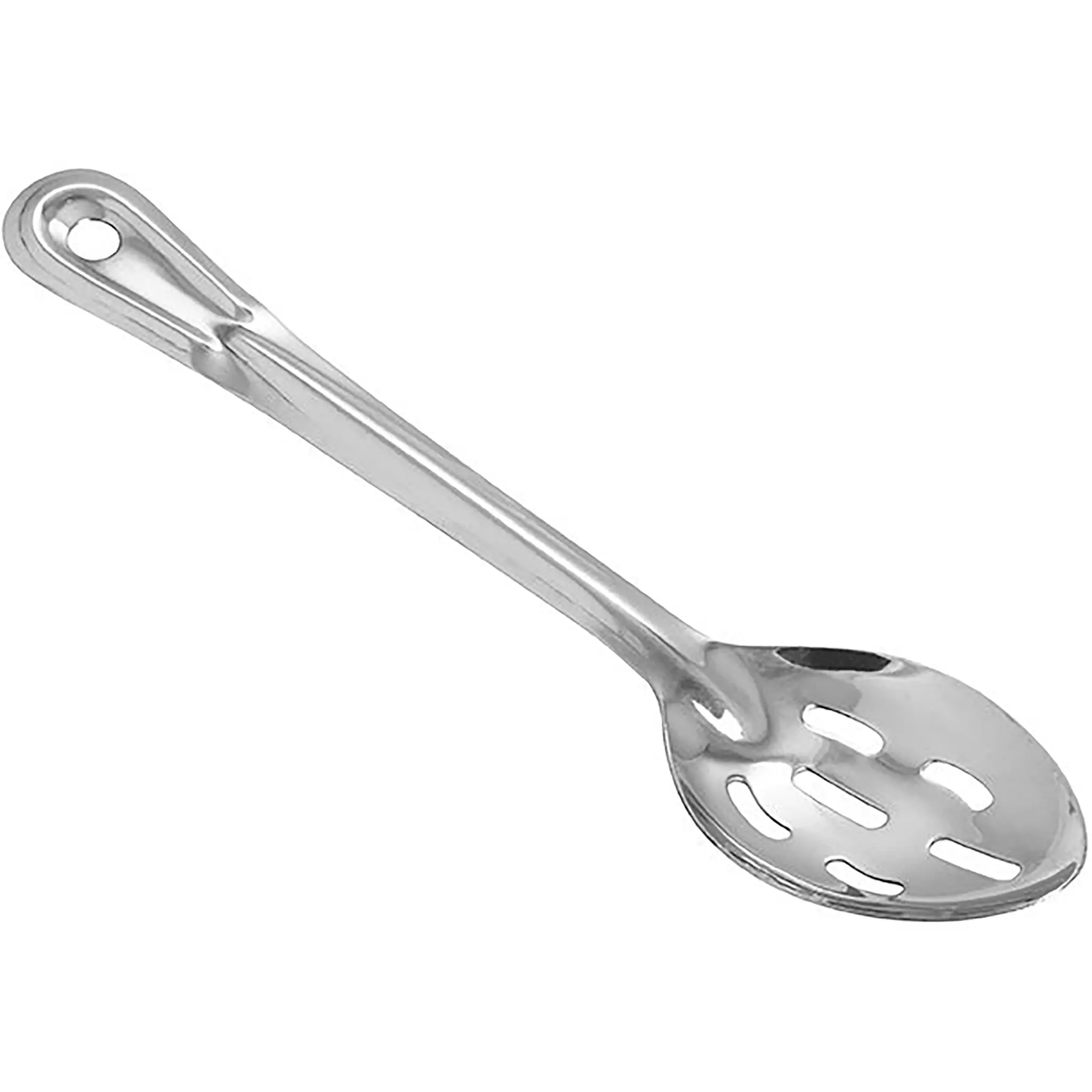 Winco Heavy-Duty Stainless Steel Basting Spoon - Various Sizes-Phoenix Food Equipment
