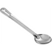 Winco heavy-duty stainless steel solid basting spoon with deep oval bowl, second size option shown