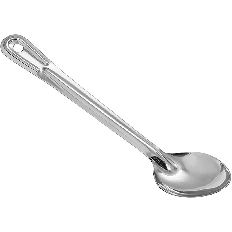 Winco Heavy-Duty Stainless Steel Basting Spoon - Various Sizes-Phoenix Food Equipment