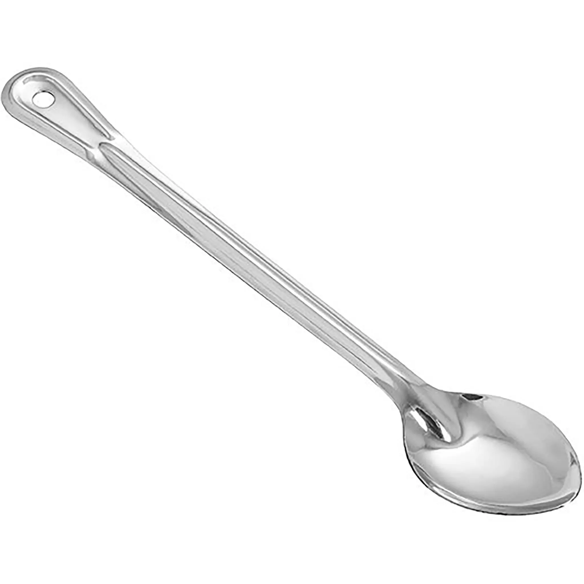 Winco Heavy-Duty Stainless Steel Basting Spoon - Various Sizes-Phoenix Food Equipment