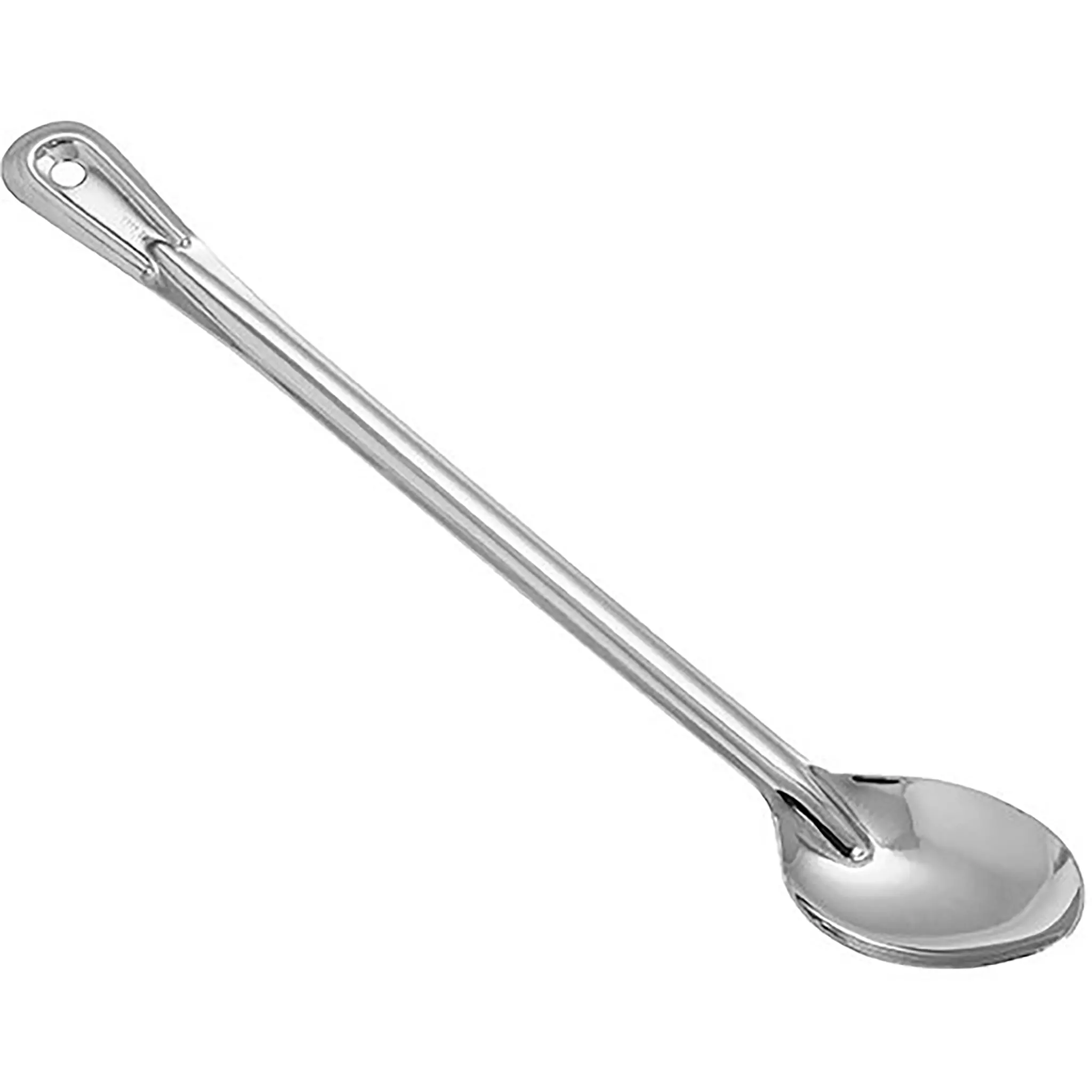 Winco Heavy-Duty Stainless Steel Basting Spoon - Various Sizes-Phoenix Food Equipment