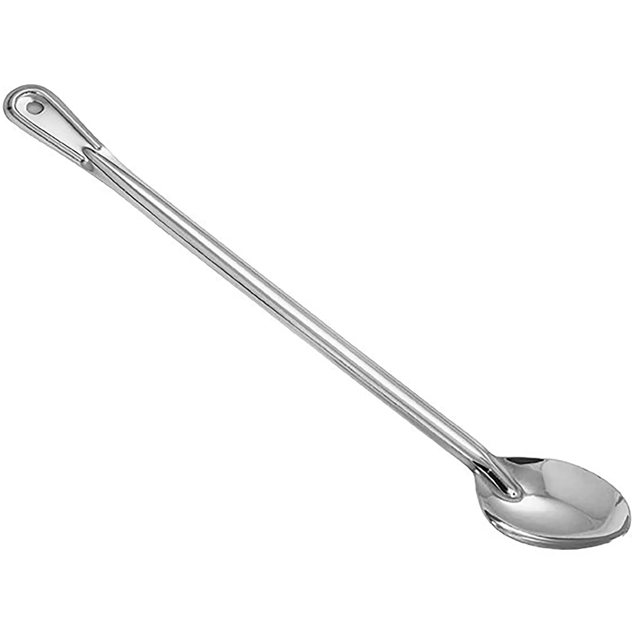 Winco Heavy-Duty Stainless Steel Basting Spoon - Various Sizes-Phoenix Food Equipment