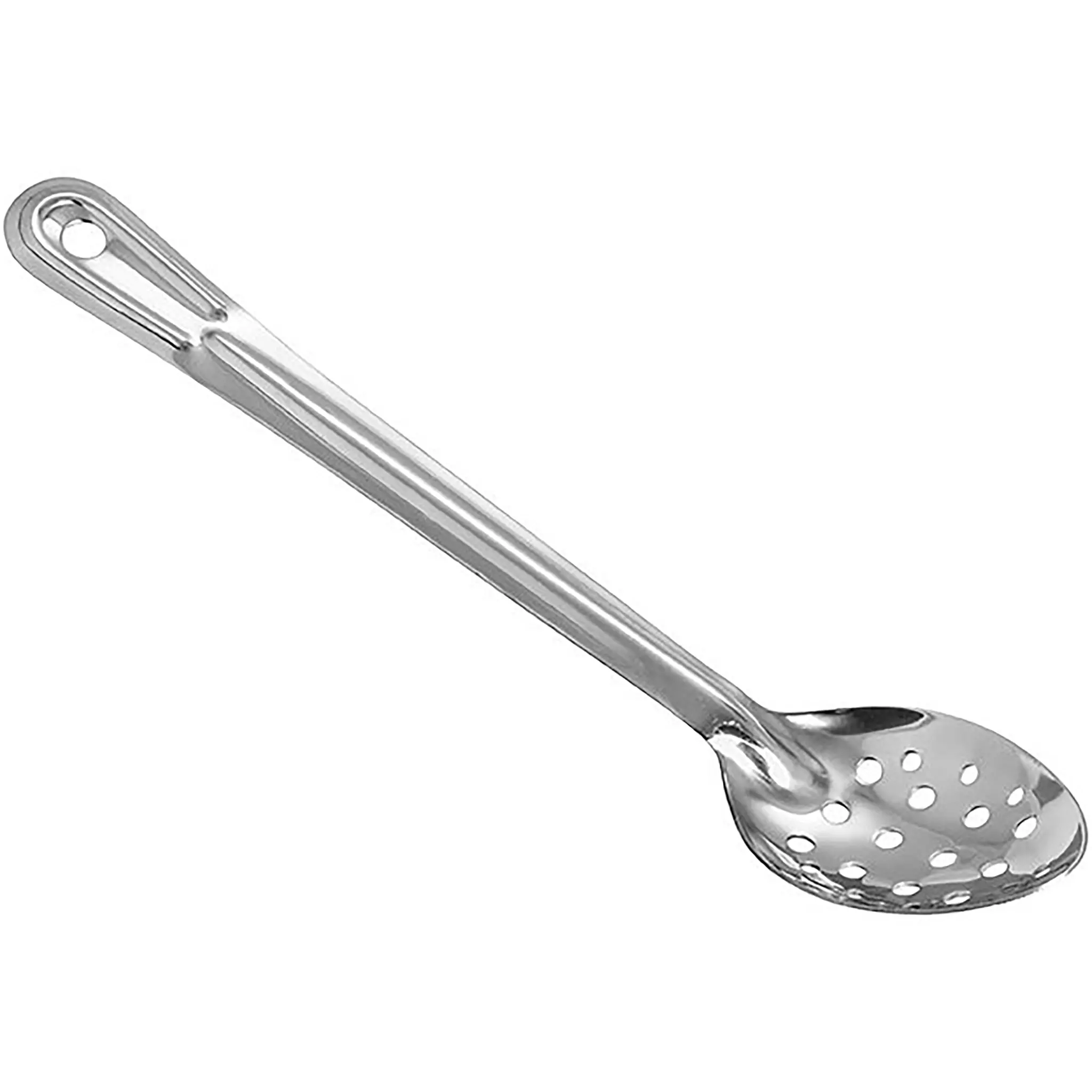 Winco Heavy-Duty Stainless Steel Basting Spoon - Various Sizes-Phoenix Food Equipment