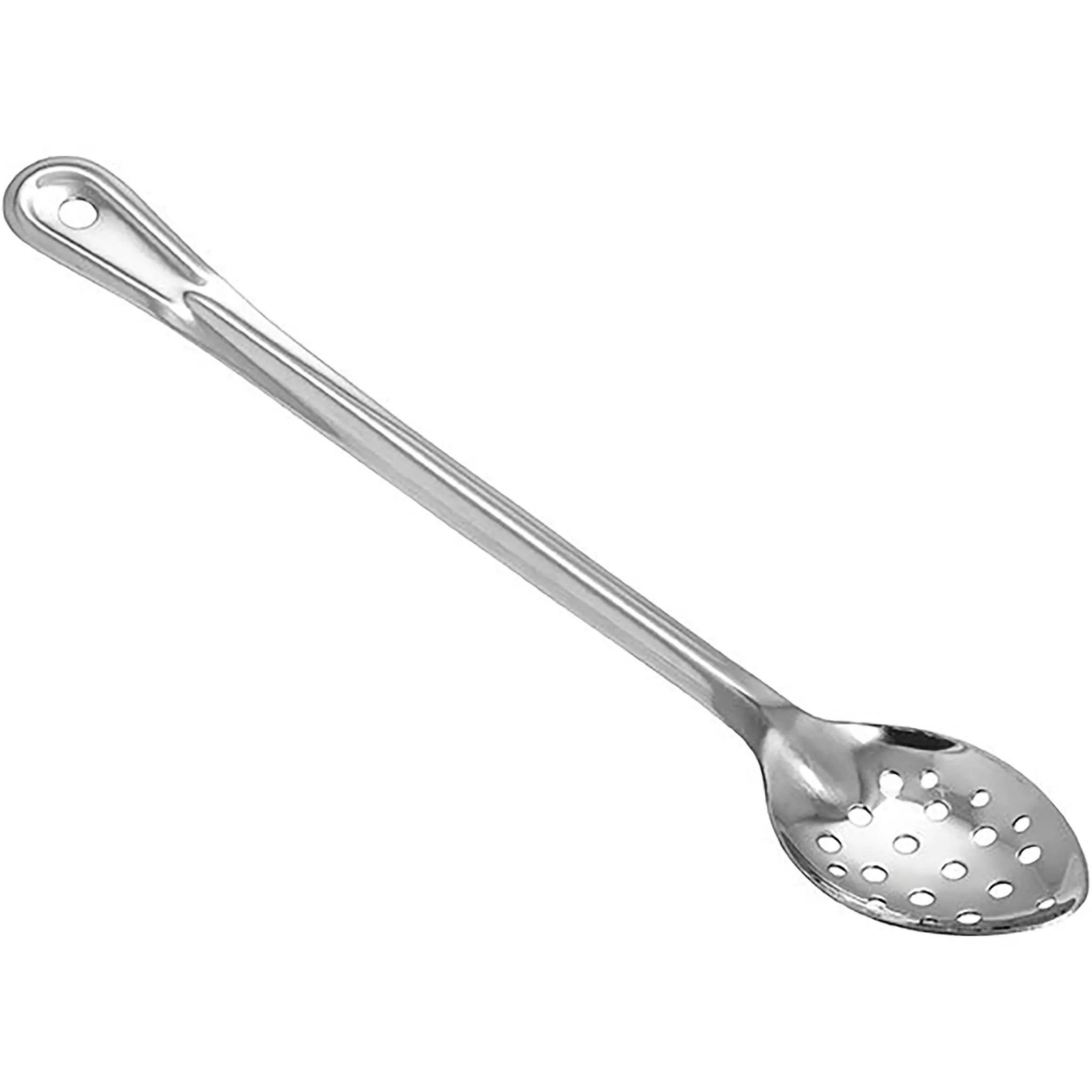 Winco Heavy-Duty Stainless Steel Basting Spoon - Various Sizes-Phoenix Food Equipment