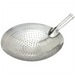 Winco heavy duty stainless steel skimmer and strainer, round perforated bowl with angled tubular handle