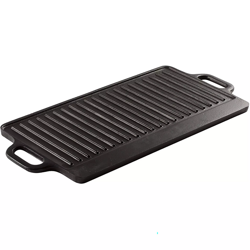 Winco IGD-2095 Reversible Cast Iron Griddle/Grill Plate - 20"L x 9-1/2"W-Phoenix Food Equipment