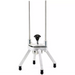 Winco Kattex FWS-series fruit wedge quick slicer, aluminum frame with pusher lowered onto the wedge blade