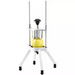 Winco Kattex FWS-series fruit wedge quick slicer with a whole yellow fruit loaded under the pusher cup