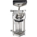 Phoenix HFF-Series heavy duty french fry cutter mounted upright with lever raised, front view of the cutting grid