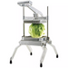 Winco Kattex TLC-1 lettuce cutter with a head of iceberg lettuce loaded on the blade grid, ready to cut