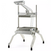 Winco Kattex TLC-1 lettuce cutter, aluminum countertop cutter with lever handle and splayed legs, empty