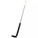 Winco L-shaped fryer brush with black bristles on a bent wire shaft and white handle for cleaning fryers