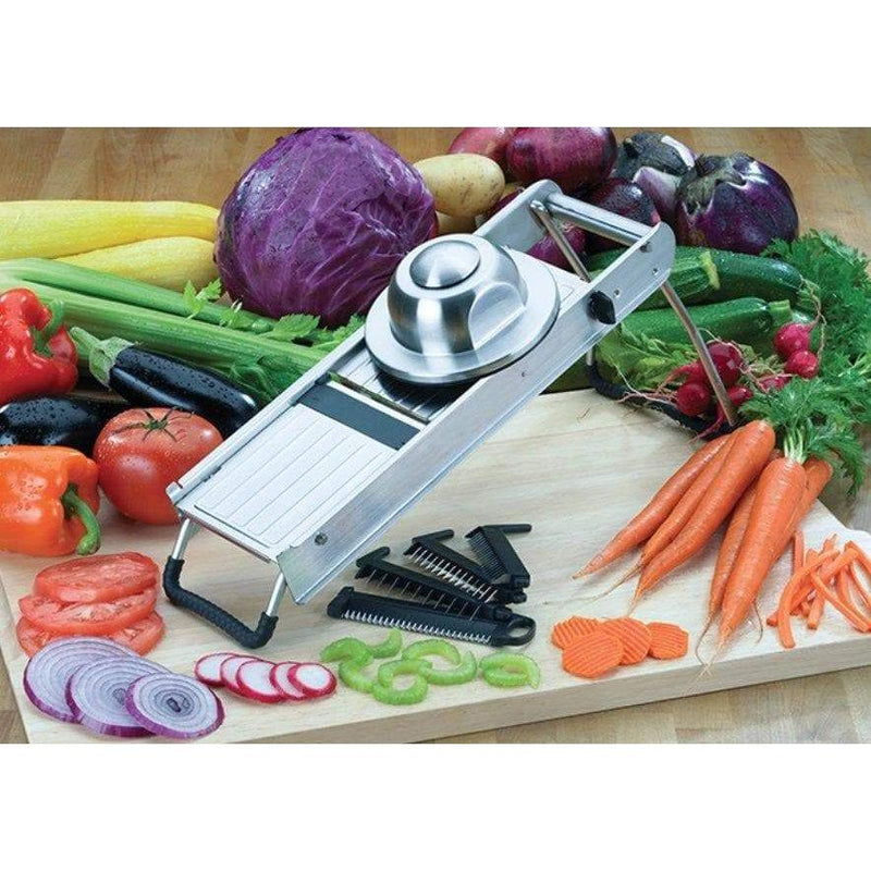Winco MDL-18 Mandoline Slicer Set With Built-In Blades-Phoenix Food Equipment