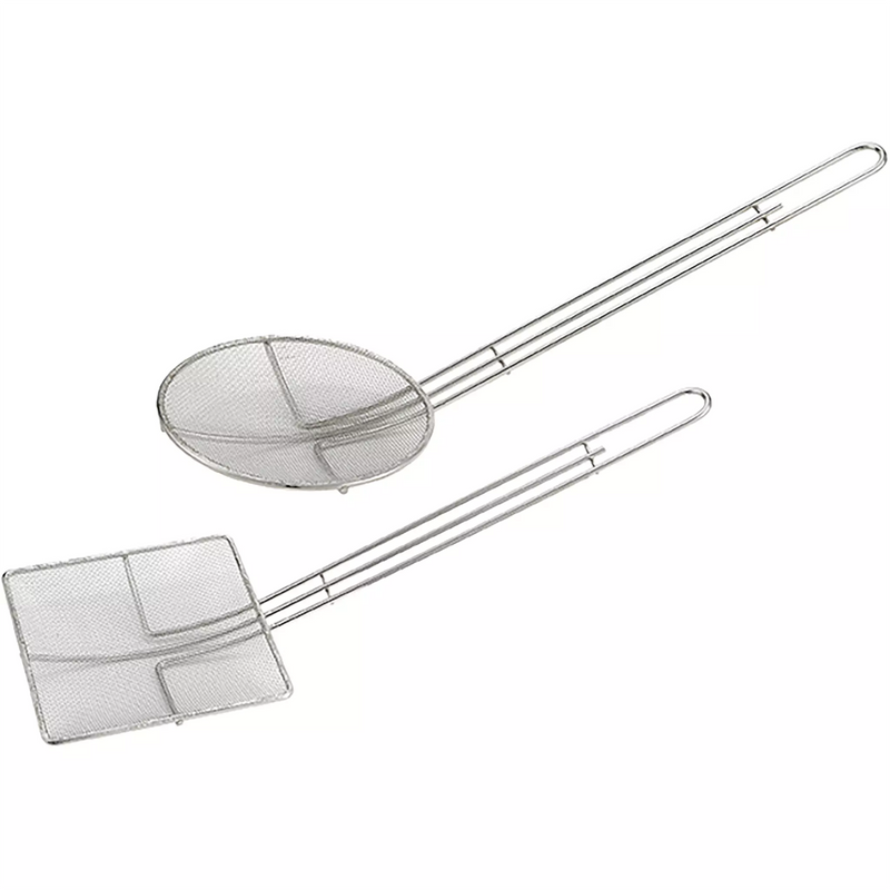 Winco Nickel Plated Mesh Skimmer - Various Sizes-Phoenix Food Equipment