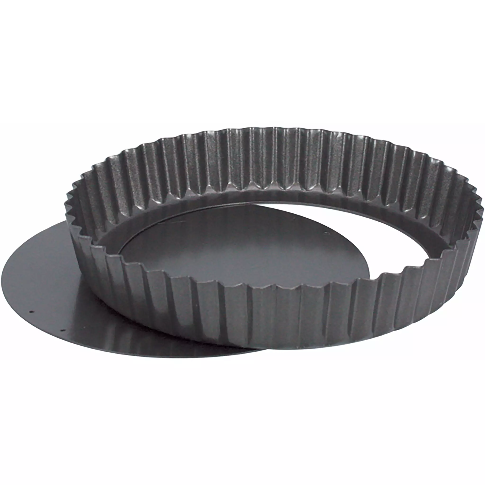 Winco Non-Stick Aluminized Carbon Steel Quiche Pan - Various Sizes-Phoenix Food Equipment