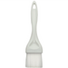 Winco nylon pastry and basting brush, medium flat size with white handle and soft white nylon bristles