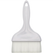 Winco nylon pastry and basting brush, widest flat size with broad white handle and nylon bristle head