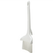 Winco nylon pastry and basting brush, alternate side profile of a larger size with hook notch handle