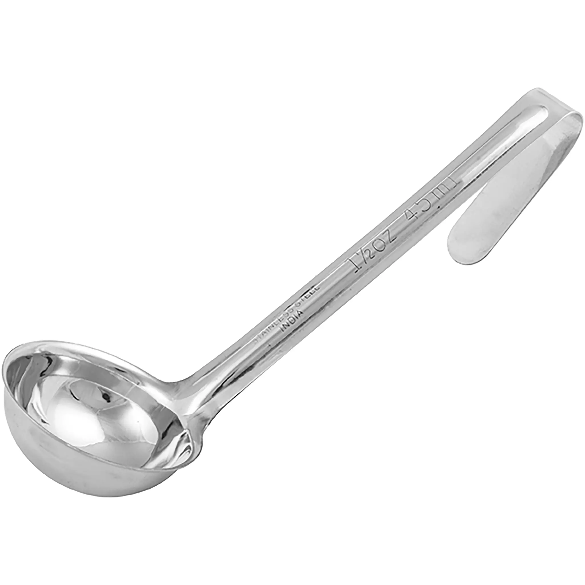 Winco One-Piece Stainless Steel Ladle With 6″ Handle - Various Sizes-Phoenix Food Equipment