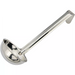 Winco one-piece stainless steel ladle with 6 inch hooked handle, fifth bowl size, deep round bowl