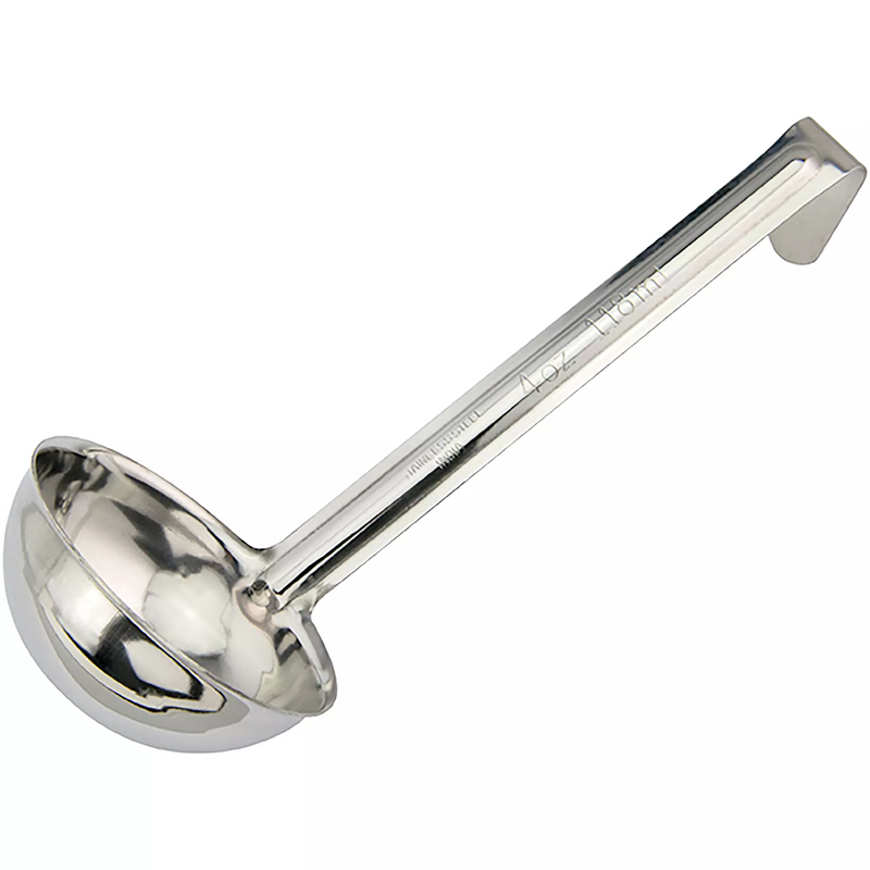 Winco One-Piece Stainless Steel Ladle With 6″ Handle - Various Sizes-Phoenix Food Equipment