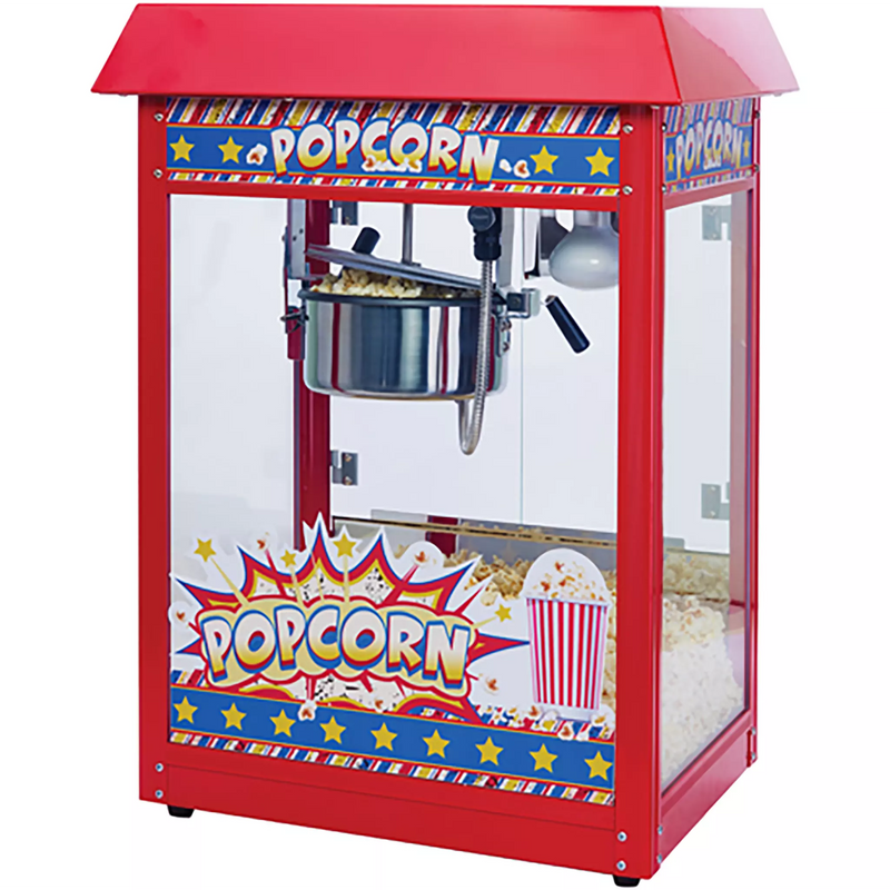 Winco POP-8R Electric Popcorn Machine W/ Non-Stick Kettle - 8 Oz-Phoenix Food Equipment