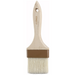 Winco flat boar bristle pastry and basting brush in a wide size option with natural white bristles