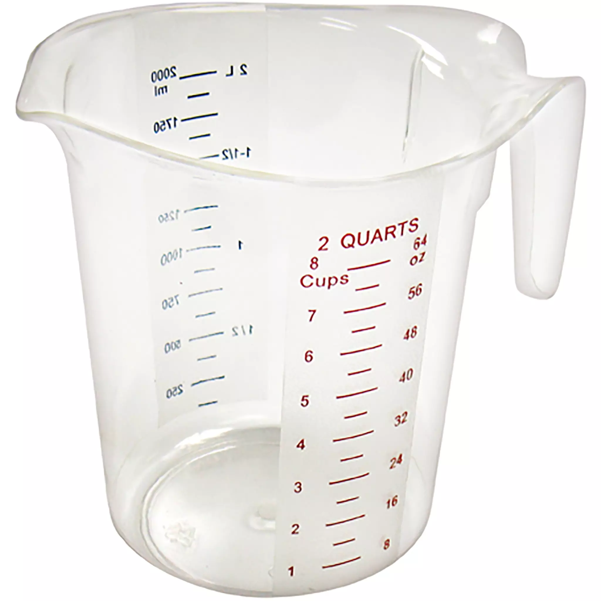 Winco Polycarbonate Measuring Cup With Colour Graduations - Various Sizes-Phoenix Food Equipment