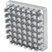 Winco FFC-Series French fry cutter replacement pusher block with medium spaced aluminum pins for a thicker cut
