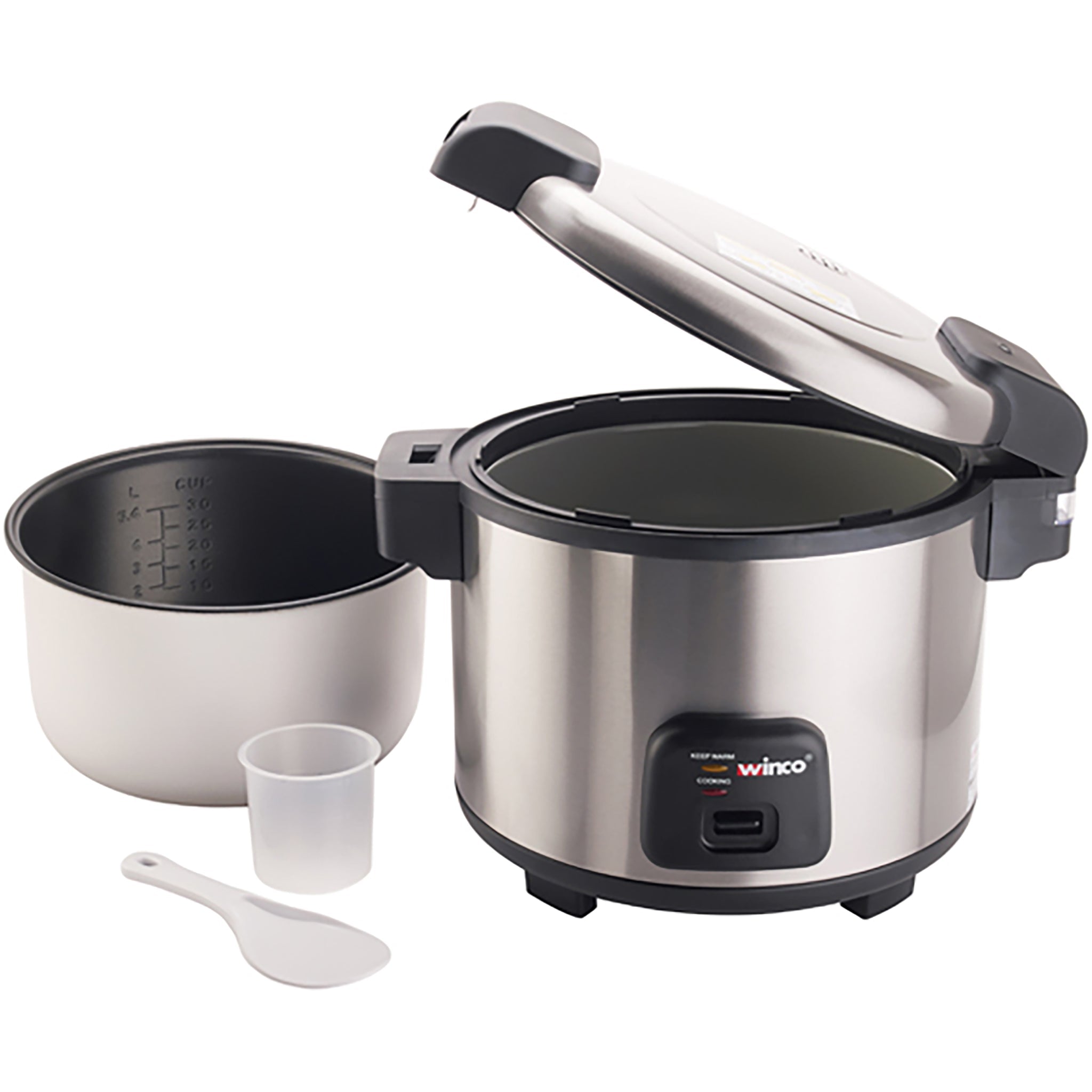 Winco RC-S301 Advanced Electric 60 Cup Rice Cooker/Warmer with Hinged Cover-Phoenix Food Equipment