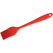 Winco red silicone basting and pastry brush with one-piece moulded handle and bristle head